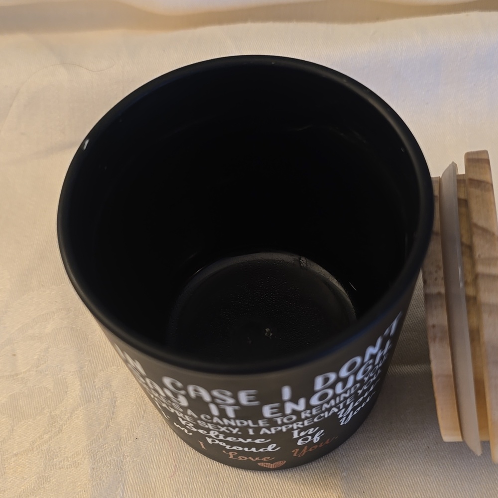 Black 'I Love You' Sentiment Candle Jar - Home Accents - Picture 4 of 5